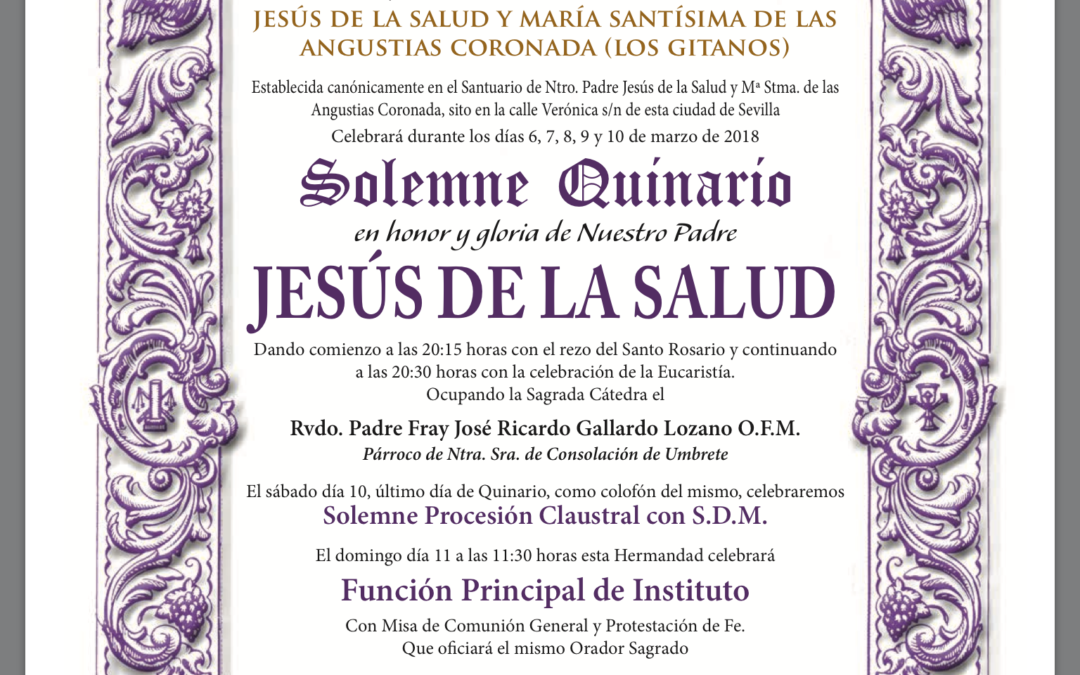 Via Crucis de Nuestro Padre Jesús de la Salud.