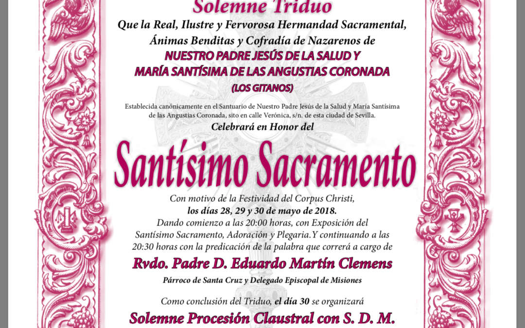 Triduo al Santísimo Sacramento