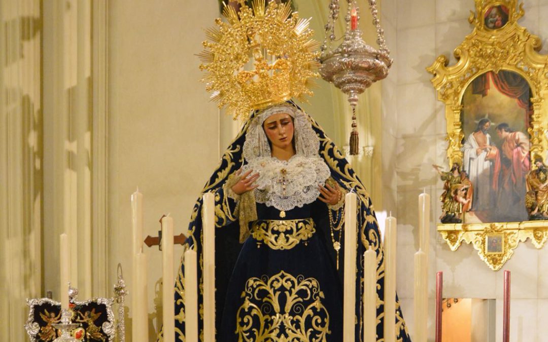 María Santísima de las Angustías ya se encuentra ataviada para la festividad del 8 de Septiembre