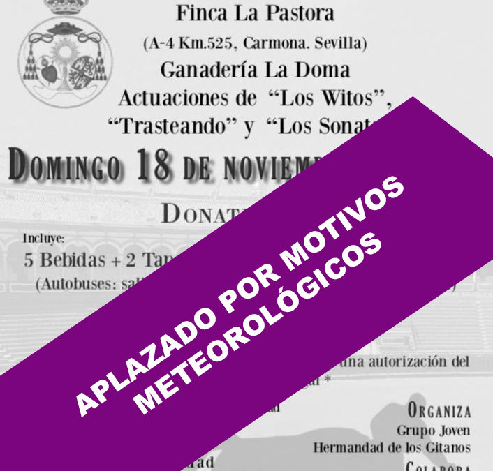 Aplazada la Fiesta Campera benéfica
