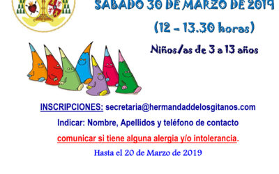 Iº Taller de Cuaresma «Dibuja tu Cofradía»