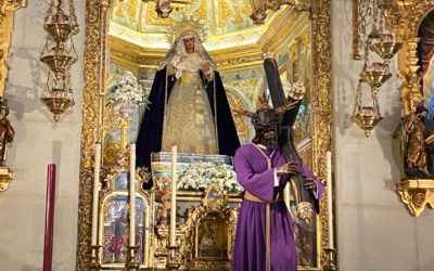 El Señor de la Salud y la Virgen de las Angustias visten de morado, el color de las rogativas