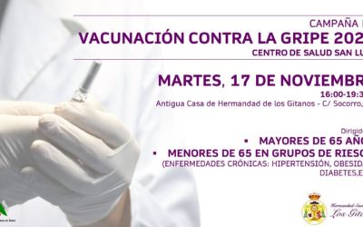 Vacunación contra la gripe en las antiguas dependencias de la Hermandad
