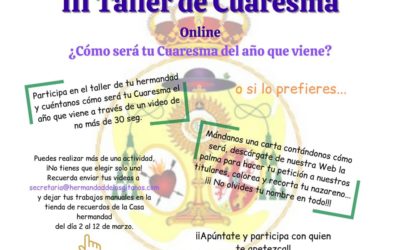 IIIº Taller de Cuaresma Hermandad Sacramental de Los Gitanos