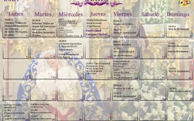 Calendario mes de junio 2021