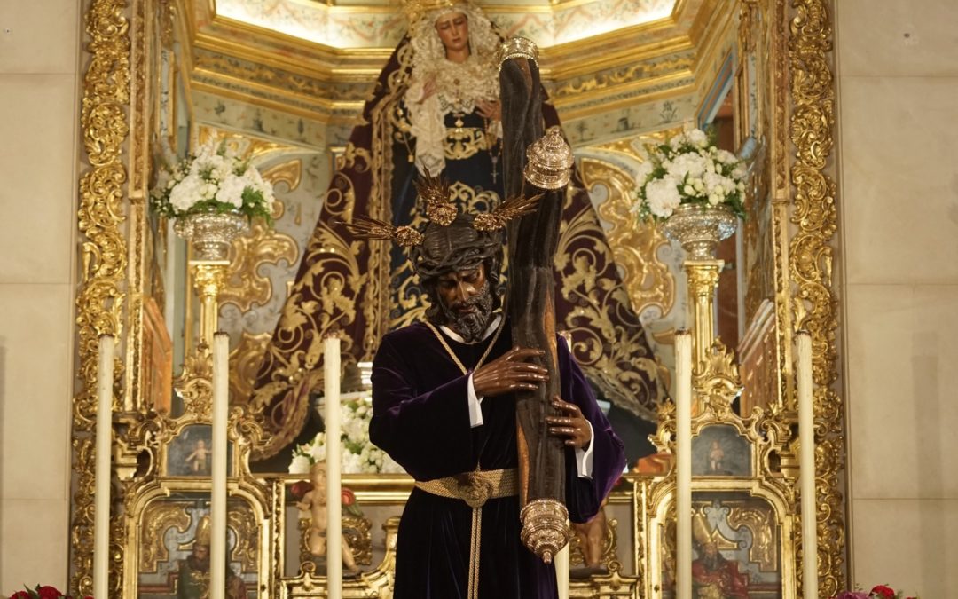Todo preparado para la visita del Señor del Gran Poder