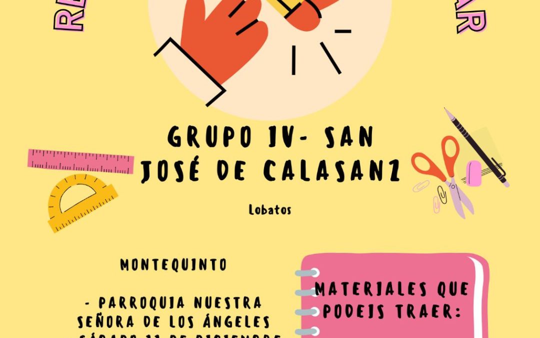 Recogida de material escolar para el «Proyecto Cayetana»