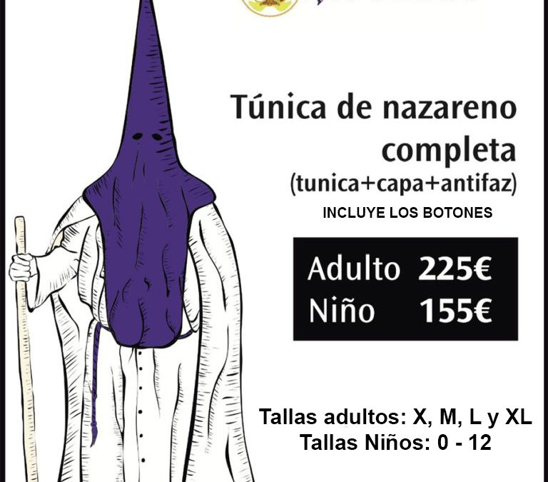 Últimos días para reservar tu túnica de nazareno