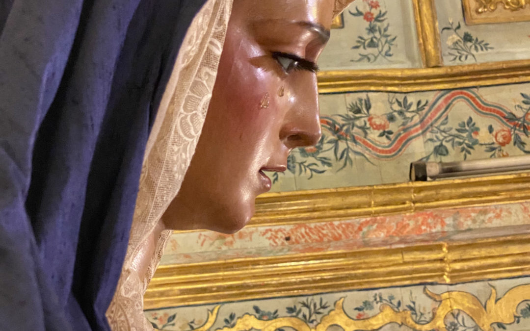 La Virgen de las Angustias vuelve al culto vestida de Hebrea con motivo de las fiestas del Nacimiento de Jesús