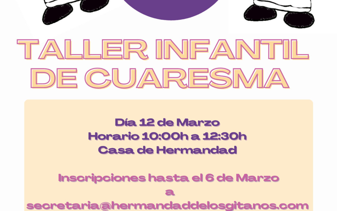 IVº Taller Infantil de Cuaresma