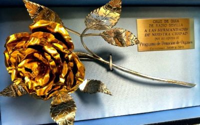 La Rosa de Pasión regresa a los pies de la Virgen de las Angustias, Patrona de los Donantes de Órganos de Sevilla