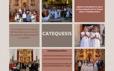 Abierto plazo de inscripción para las catequesis de Primera Comunión y Confirmación