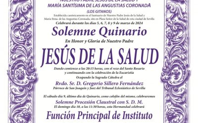 Solemne Quinario en honor y gloria de Nuestro Padre Jesús de la Salud 2024