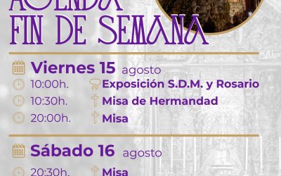 El próximo viernes día 15 los Cultos semanales se realizarán en horario de mañana