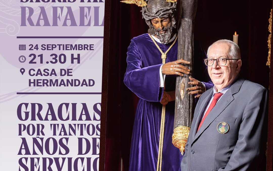 Jubilación de nuestro Sacristán Rafael Simón Marcos